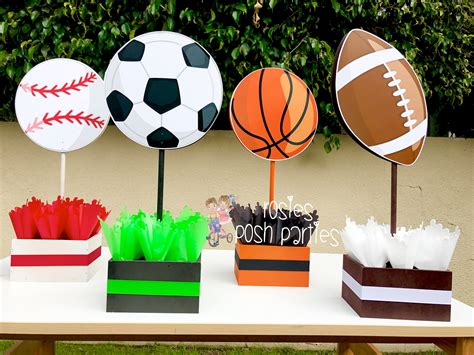 sports theme party decorations